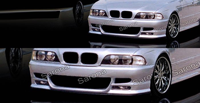 Custom BMW 5 Series  Sedan Front Bumper (1997 - 2003) - $540.00 (Part #BM-056-FB)
